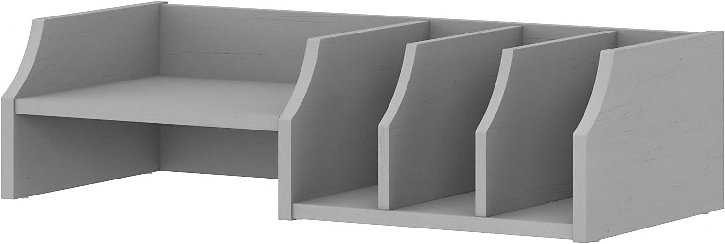 Bush Furniture Fairview Desktop Organizer with Shelves, 27W, Cape Cod Gray Pack of 2