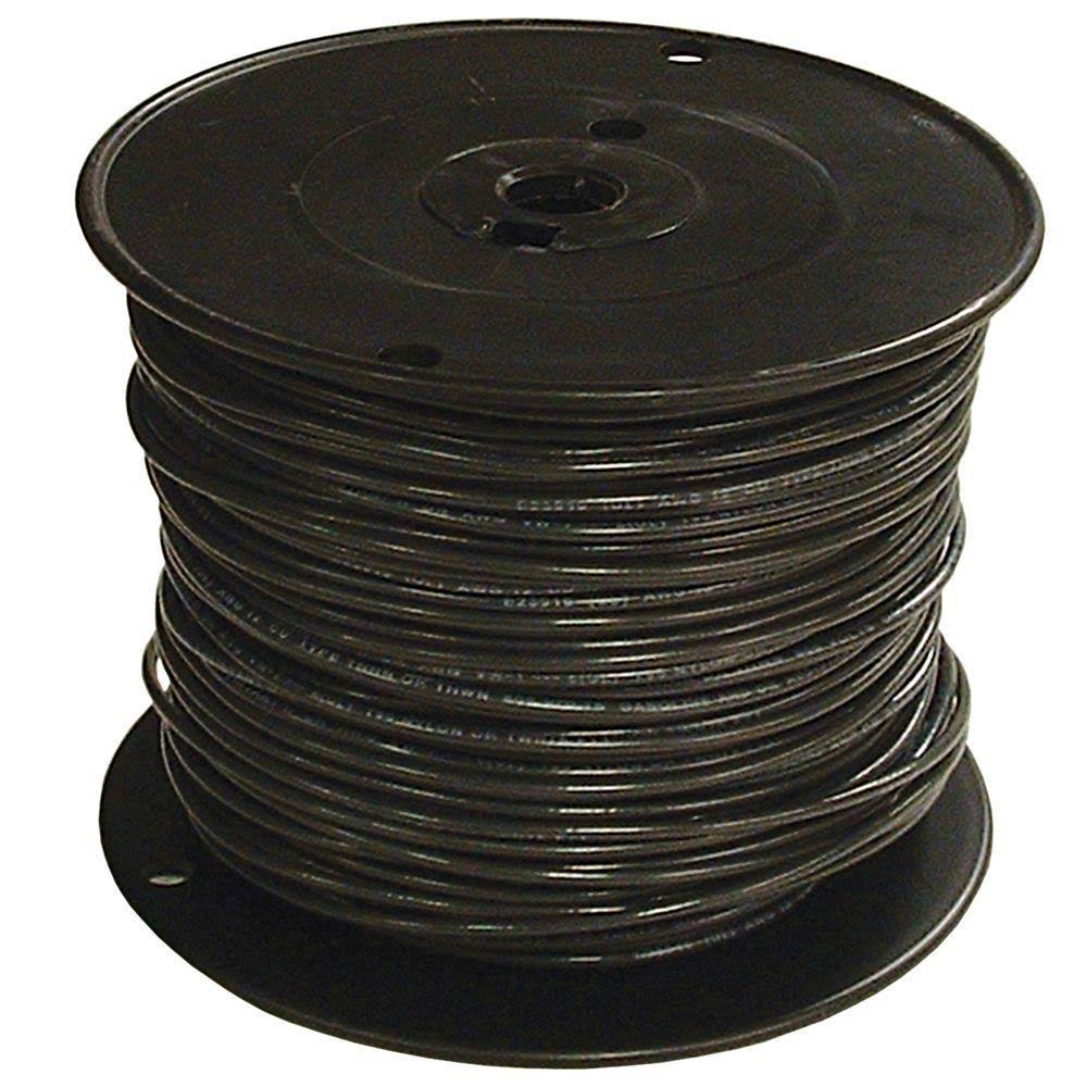 Southwire 500 ft. 2/0 Black Stranded Al THHN Cable 56221203