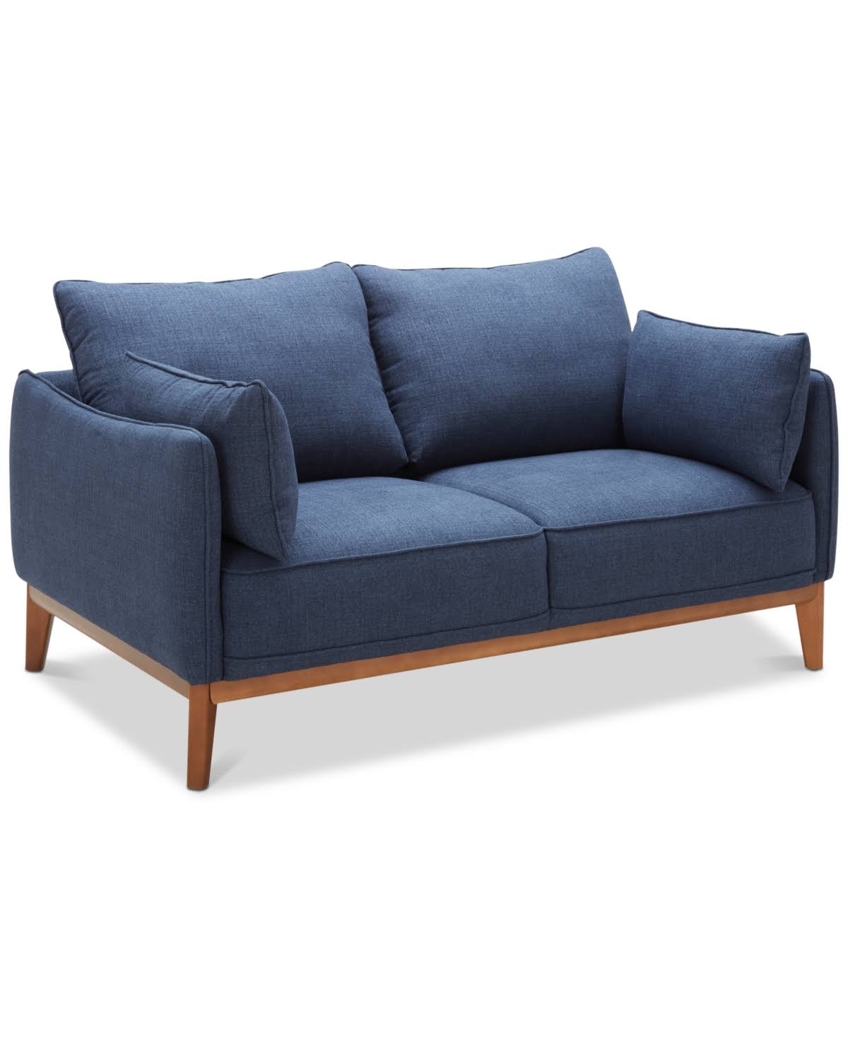 Jollene 62x22 Fabric Loveseat, Created for Macy&s - Midnight Blue