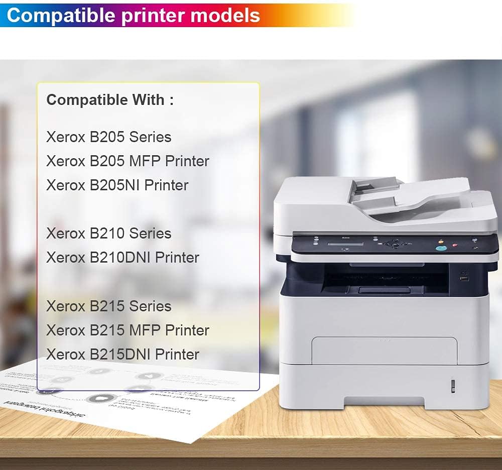 CHENPHON Compatible Xerox B205/ B210/ B215 Toner Cartridge, Replacement for 106R04347 High Yield Black 3,000 Pages use for Xerox B210DNI B205NI B215DNI Printer (Black) Pack of 2