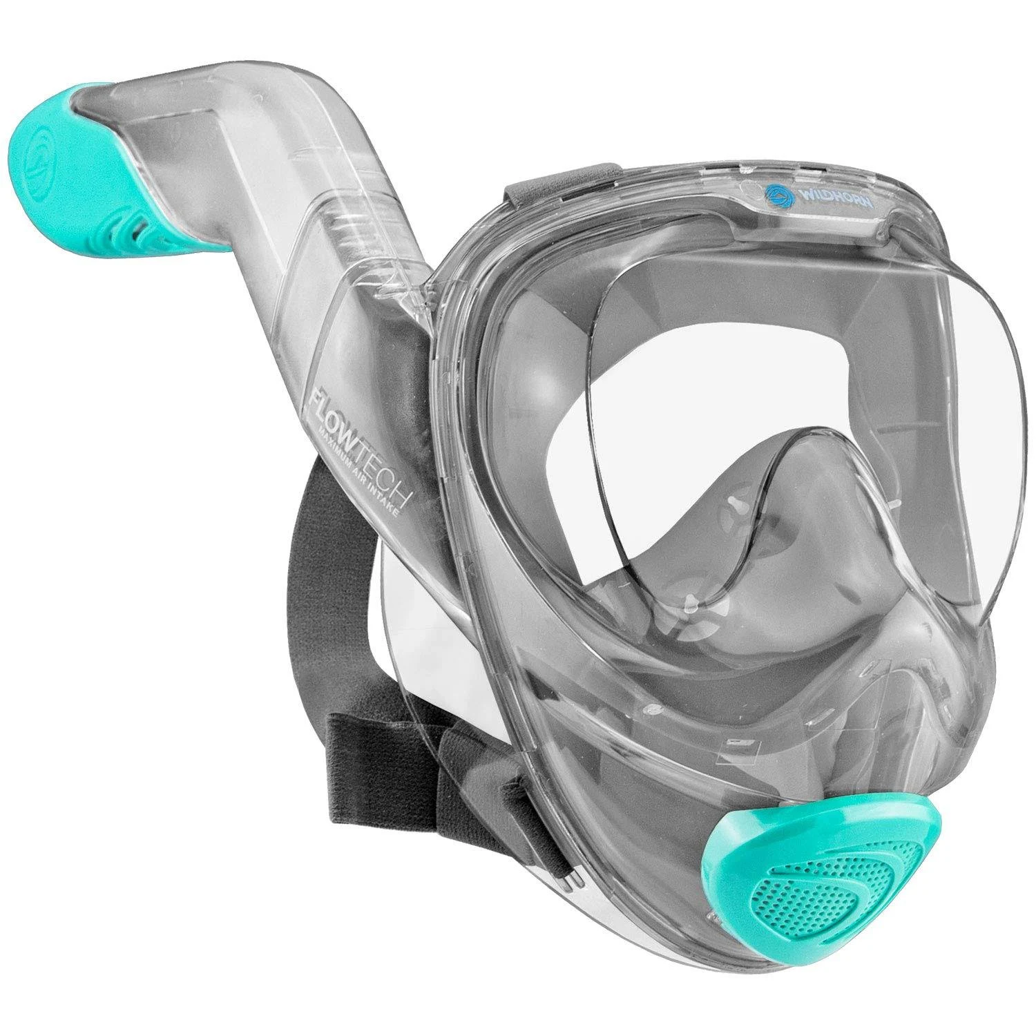 Wildhorn Outfitters Seaview 180&deg; V2 Full Face Snorkel Mask with Flowtech Advanced Breathing System - allows for A Natural u0026