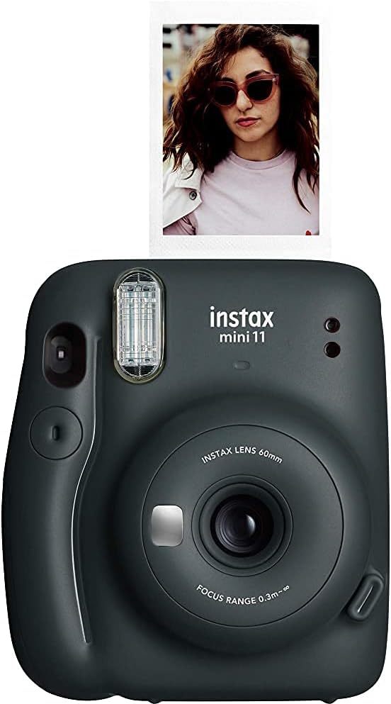 Fujifilm Instax Mini 11 Instant Camera - Charcoal Grey (16654786) (Renewed) Pack of 2