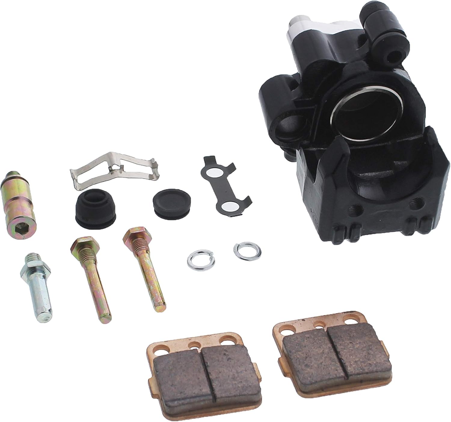 Race Driven Rear Brake Caliper & Pads for Honda ATC200X TRX250X TRX300EX TRX400X TRX400EX TRX 200 250 300 400 EX X 2x4