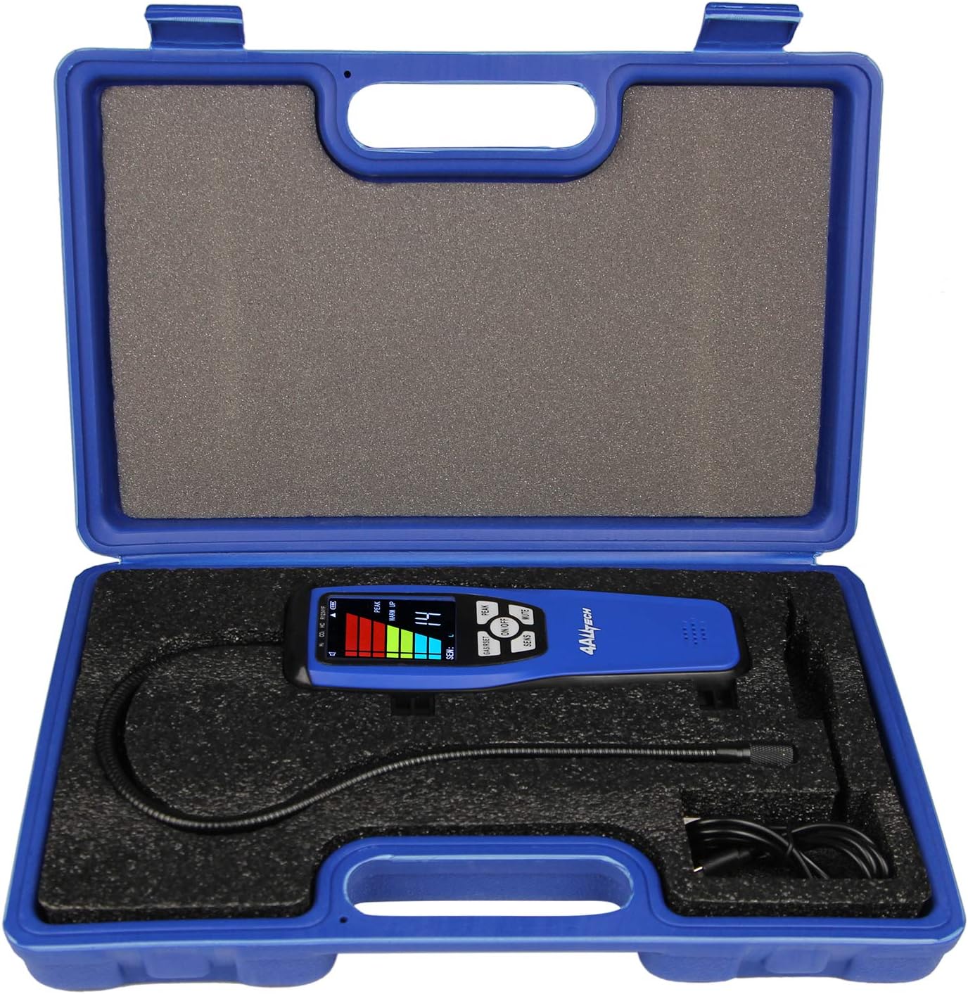 4ALLTECH ILD-200 Advanced Refrigerant Freon Leak Detector with Portable Case High Sensitivity HVAC Halogen Leakage Tester Checker