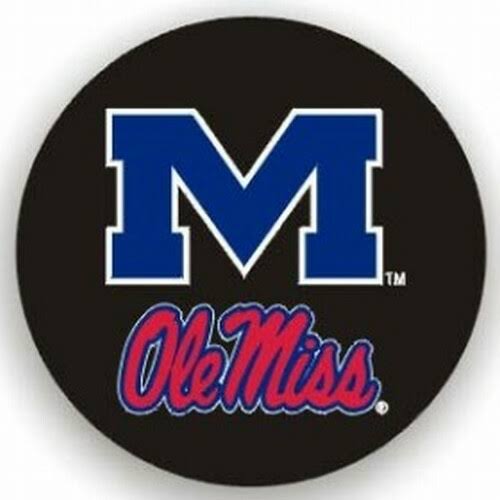 Mississippi Rebels NCAA Spare Tire Cover (Black)