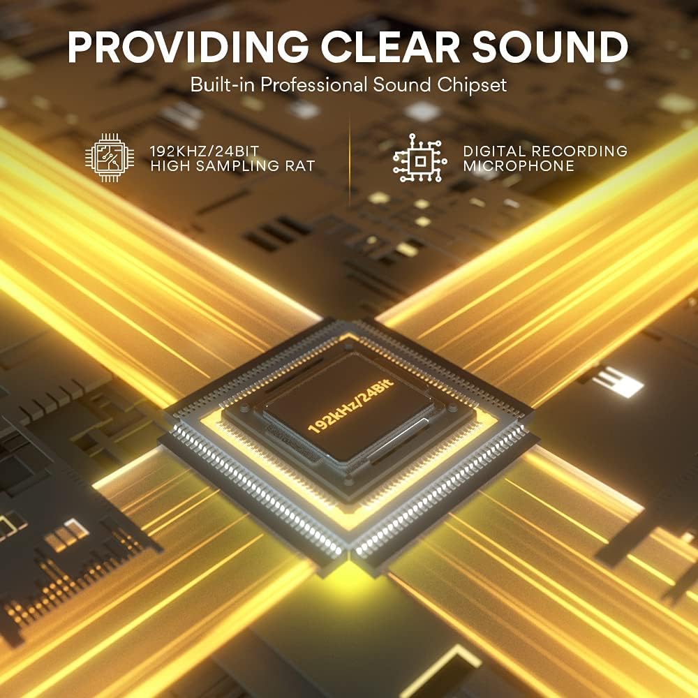 USB Microphone, MAONO 192KHZ/24Bit Plug & Play PC Computer Podcast Condenser Cardioid Metal Mic Kit with Professional Sound Chipset for Recording, Gaming, Singing, YouTube (AU-A04) Pack of 2