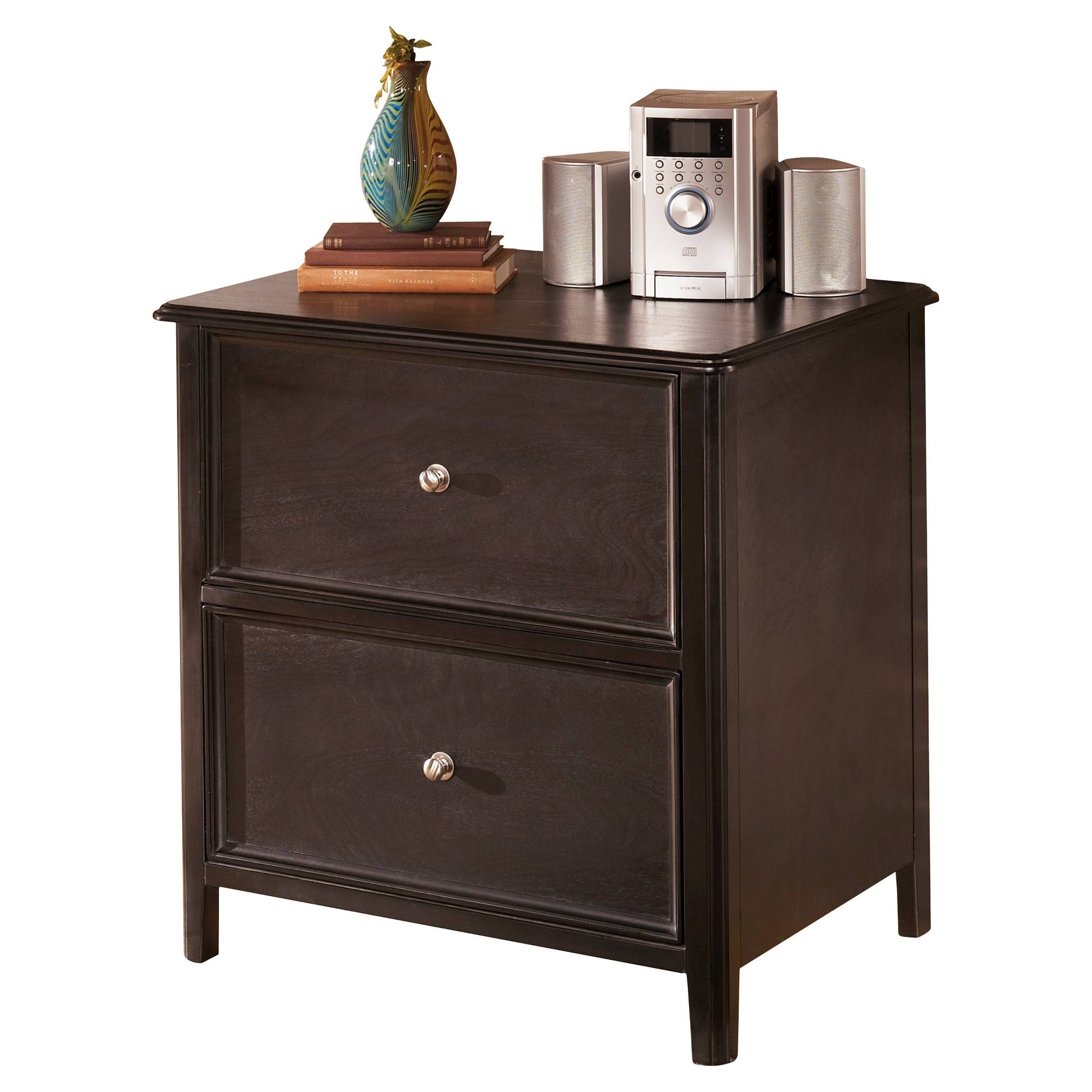 Ashley H371-42 Carlyle Lateral File Cabinet - Almost Black