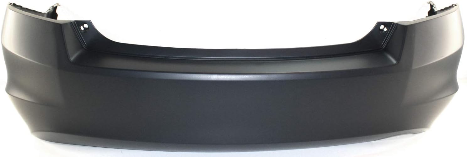 Garage-Pro Rear Bumper Cover Compatible with HONDA ACCORD 2008-2012 Primed with Single Exhaust Hole 4 Cyl Sedan