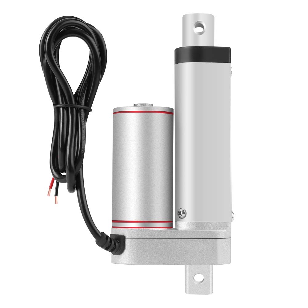 DC 12V Linear Actuator Stroke 50mm 12V Heavy Duty 80KG 176LB Low Speed 10mm/s Electric Motor for Medical Auto Car Pack of 2
