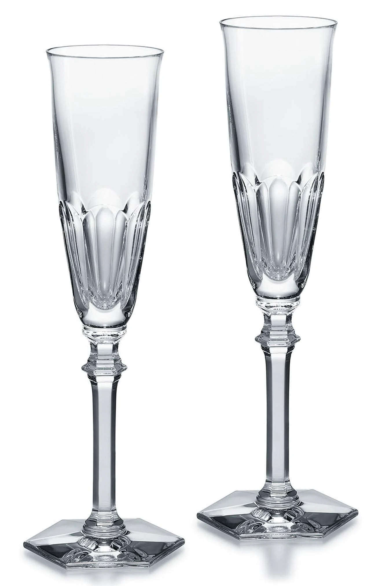 Baccarat Crystal Harcourt Eve Champagne Flute Set of 2