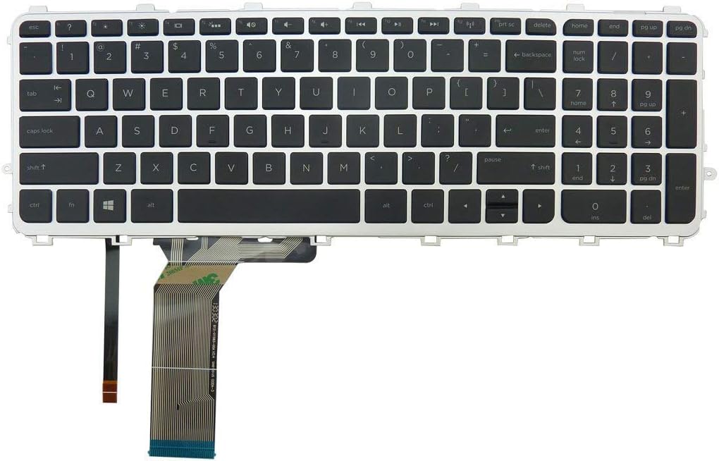 Original New for HP 831-00301-00A SN9120BL SG-59610-XUA US Backlit Keyboard Pack of 2