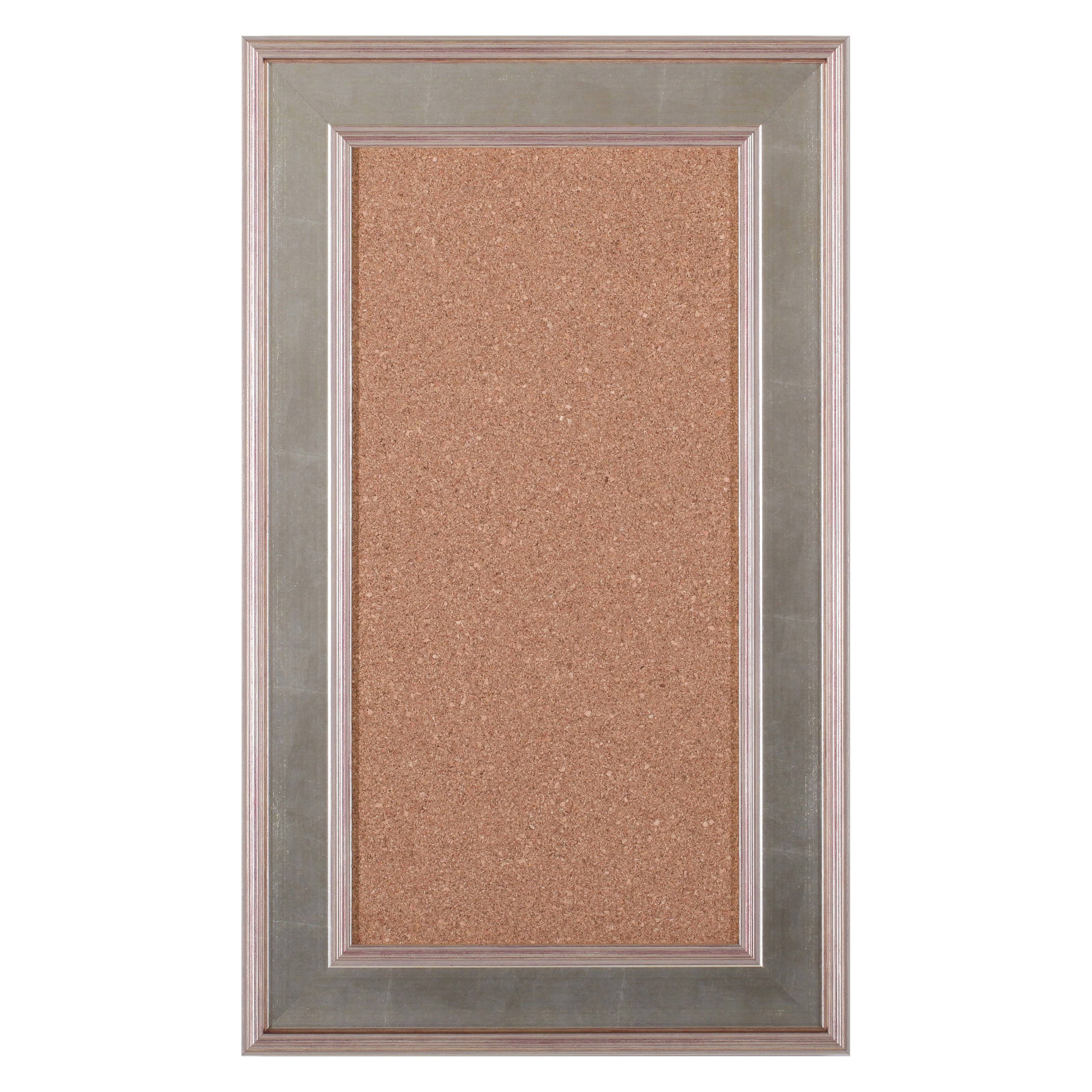 Art Effects Accent Cork Board, Silver