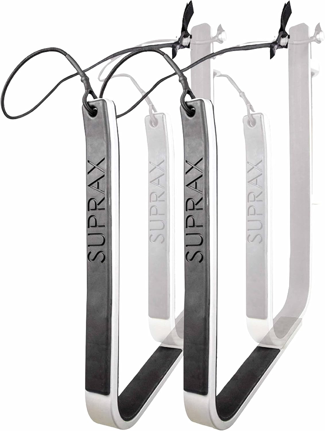 SurfStow Transport SUPRax 50051 Boat Mount / Rail Mount, Dual Board Add-On | Stand-Up Paddle Board Rack | SUP Board Storage | Metallic | 30 x 6 x 18 inches