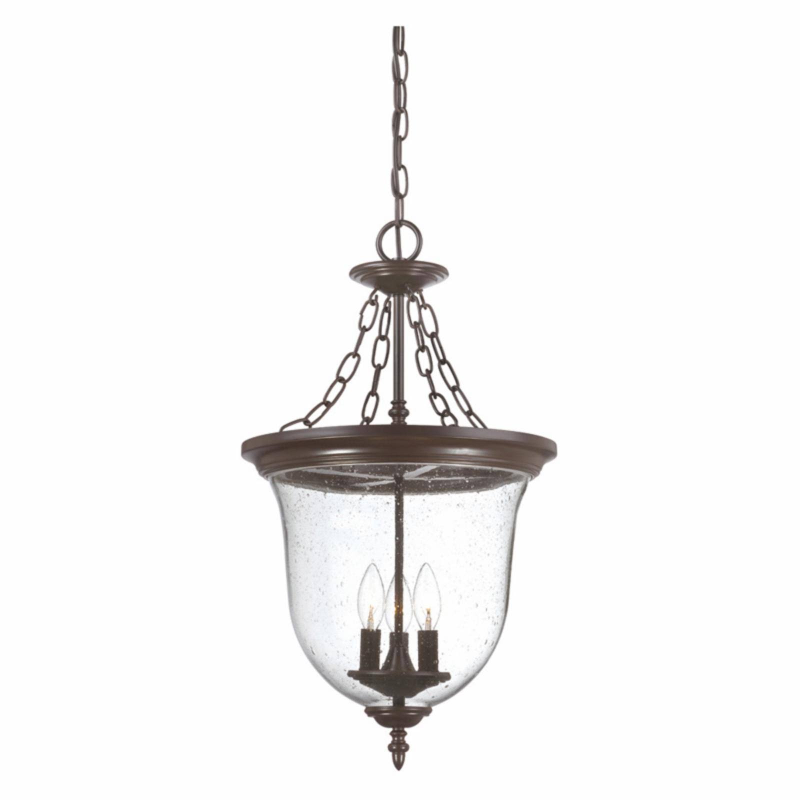 Acclaim Lighting 9316ABZ Architectural Bronze Belle 3-Light Outdoor Hanging Lantern Light Fixture