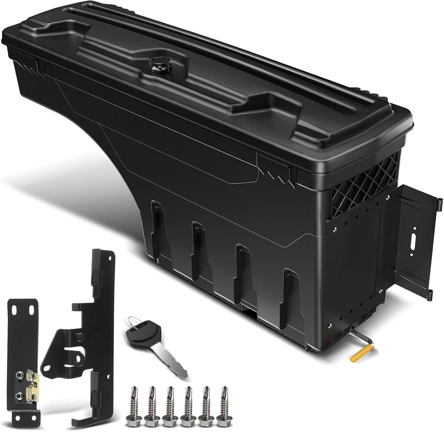 A-Premium Lockable Truck Bed Storage Box Case Tool Box Compatible with Toyota Tacoma 2005-2019 Pickup Right Passenger Side