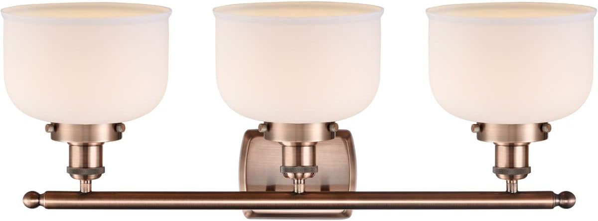 Innovations 916-3W-AC-G71 Transitional Three Light Bath Vanity from Ballston Collection in Copper Finish,