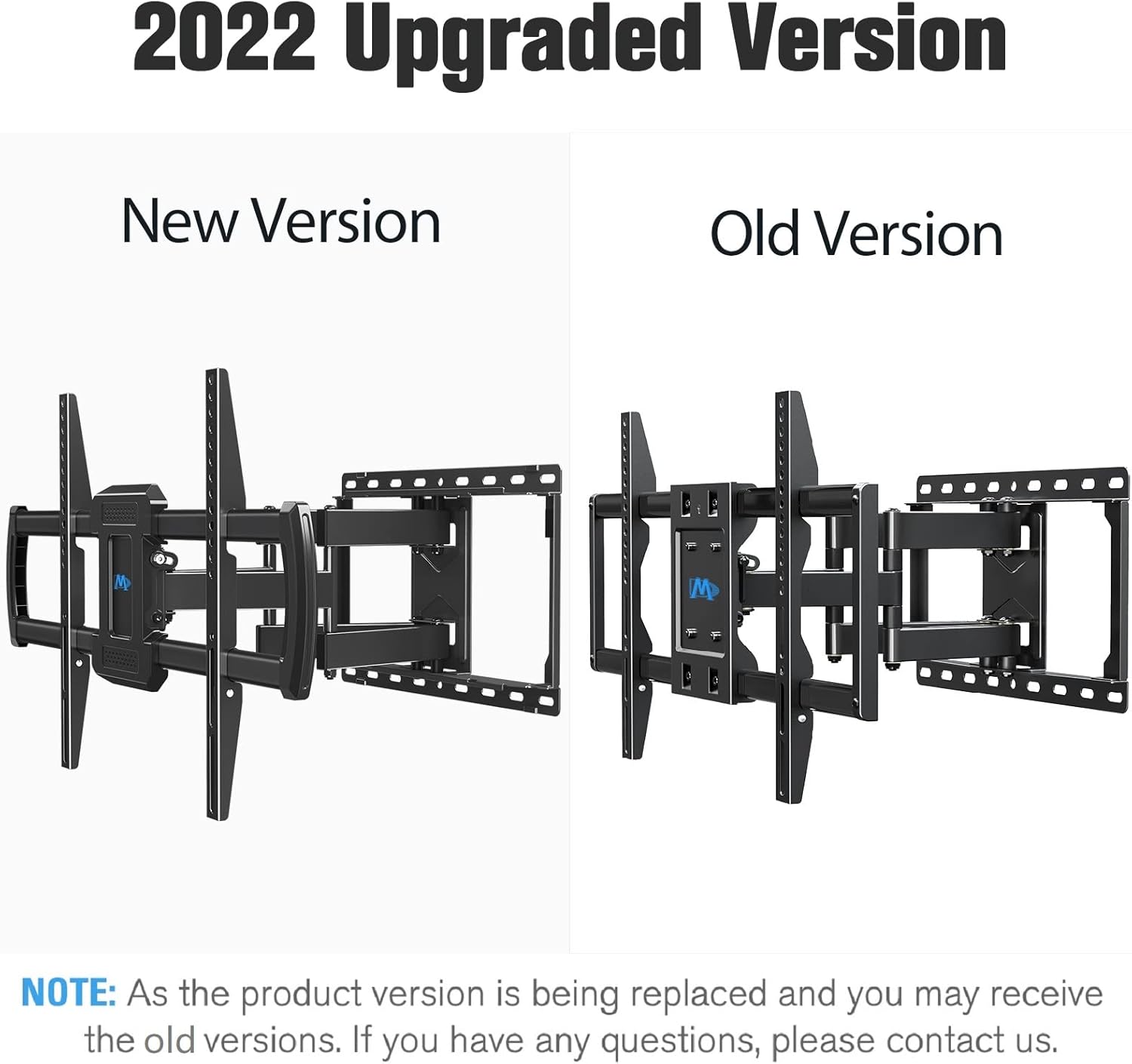 Mounting Dream TV Mount Bracket for Most 42-75 Inch Flat Screen TVs, Full Motion TV Wall Mounts with Swivel Articulating Dual Arms, Max VESA 600x400mm, 100 LBS Loading, Fits 16