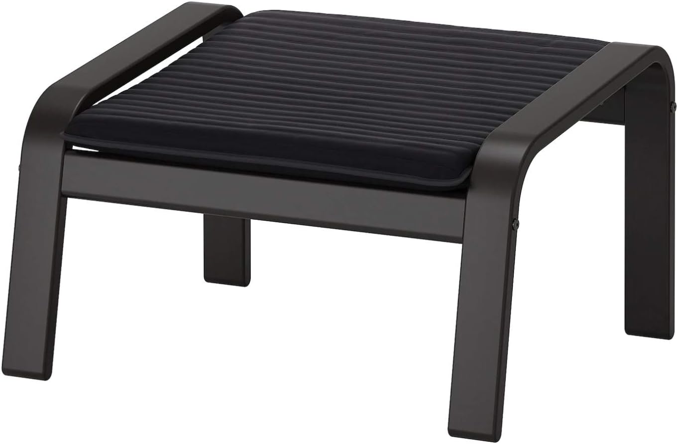 Ikea Ottoman, black-brown stain, Ransta black 18204.81723.1430