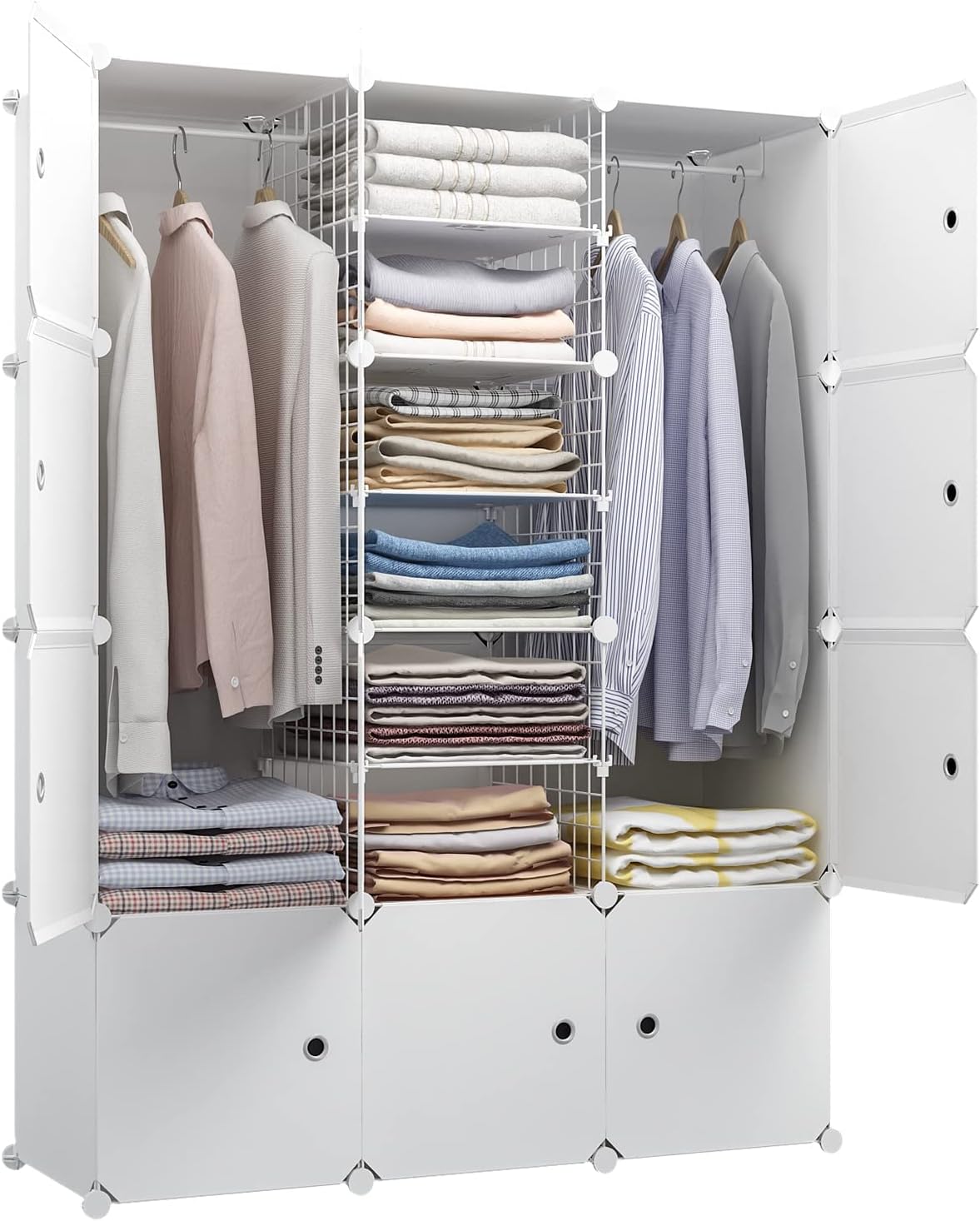 KOUSI Portable Wardrobe Closets 14