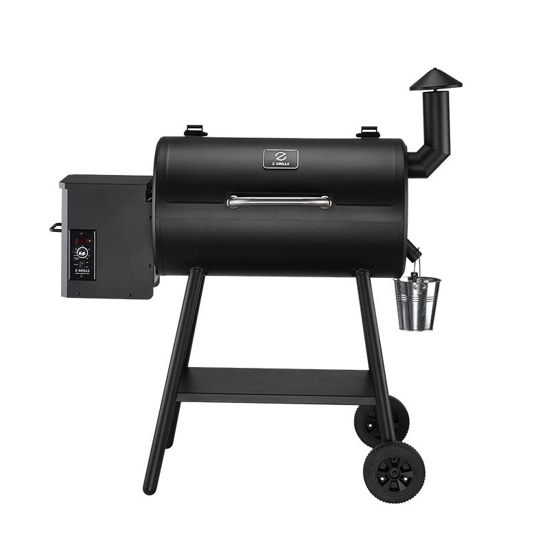 Z Grills ZPG-5502H 8 in 1 BBQ Pellet Grill Smoker w/ Digital Temp Control, Black
