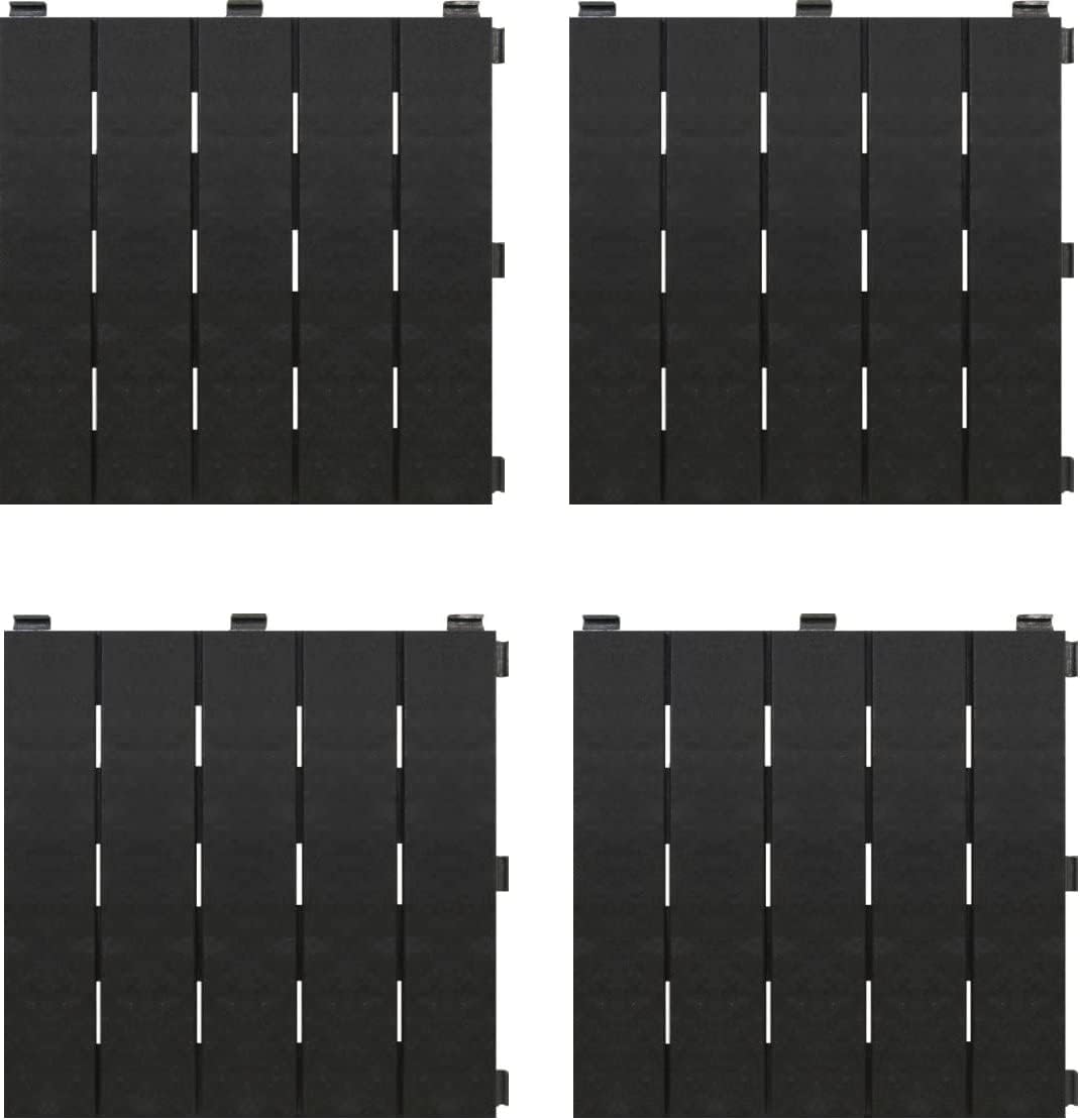 Multy Industries Multy Home MT5100057 6-Pack Deck and Balcony Tile, 12 by 12-Inch, Slate