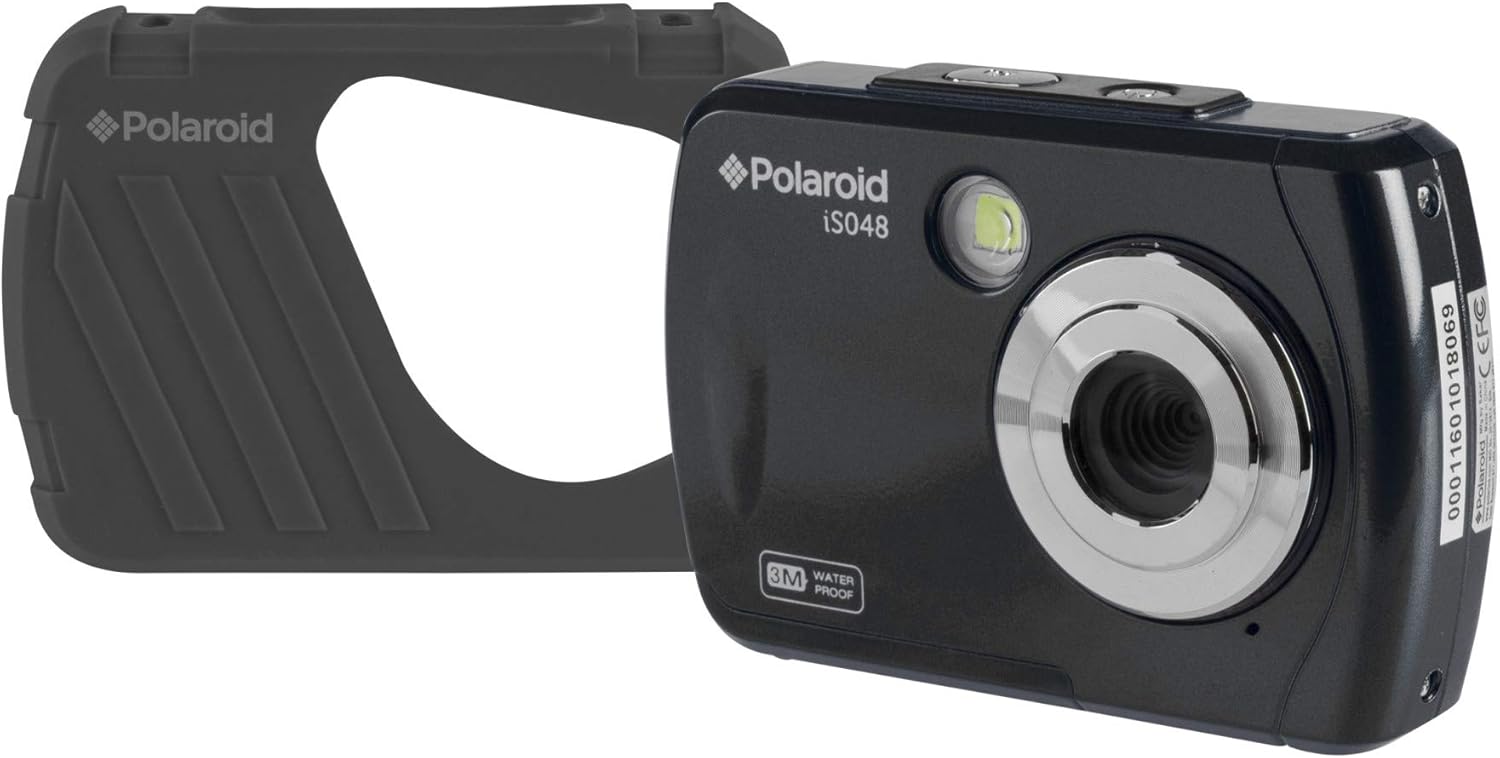 Polaroid IS048 Waterproof Instant Sharing 16 MP Digital Portable Handheld Action Camera, Teal