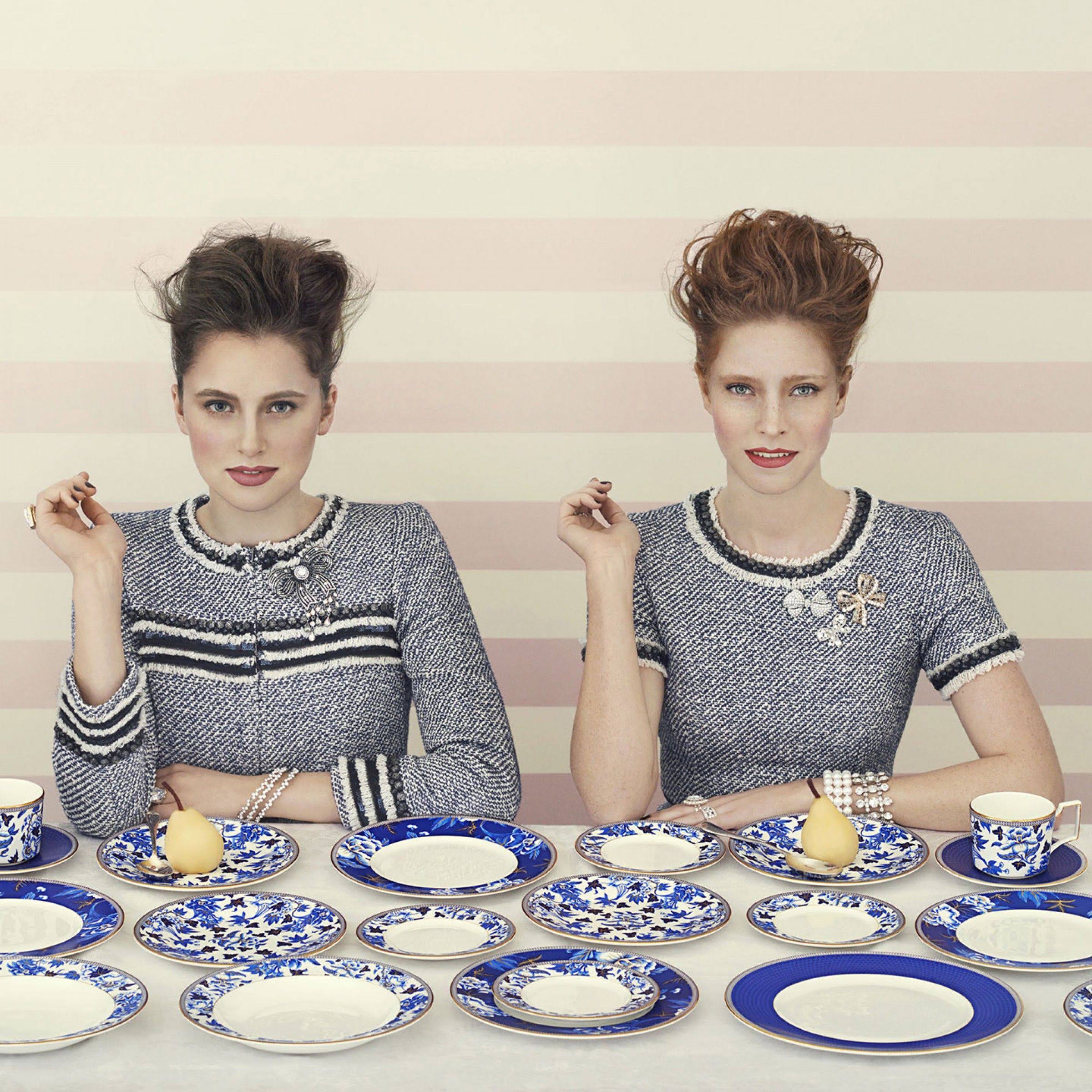 Wedgwood Hibiscus Teacup and Saucer