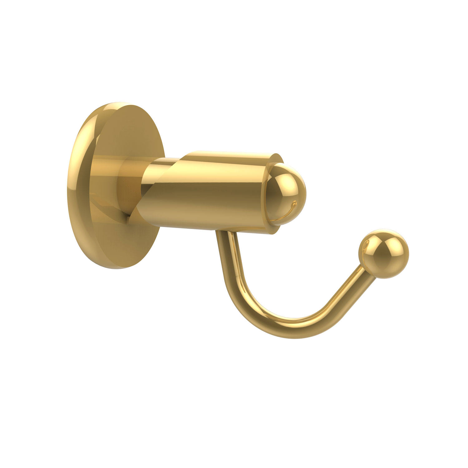 Qty 2 - Allied Brass SH-20-PB Soho Robe Hook in Polished Brass Made in USA | Bellacor