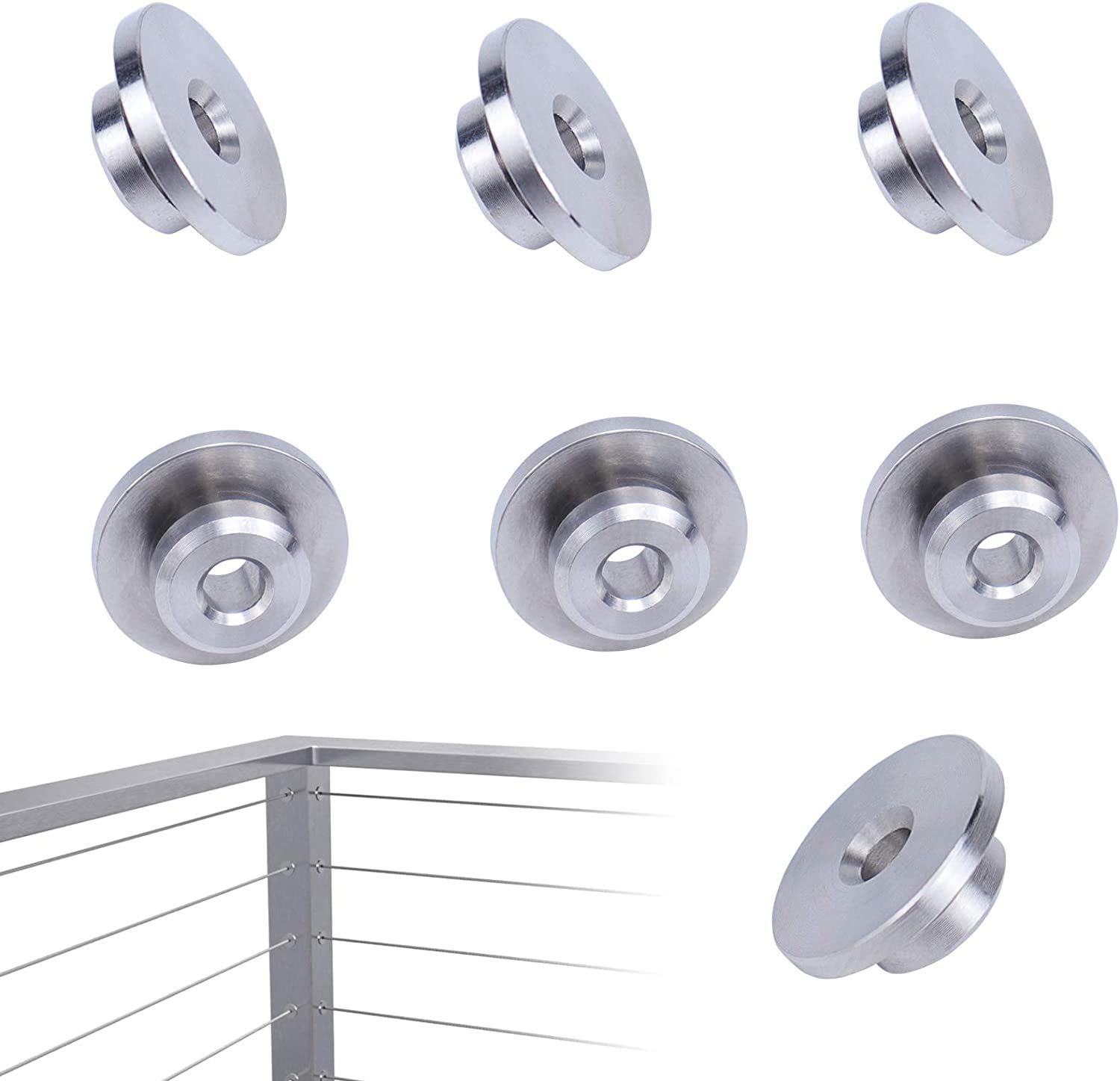 Muzata 40Pack Cable Railing Kit 1/8