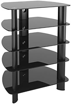 Atlin Designs Satin Glass Component Stand in Black