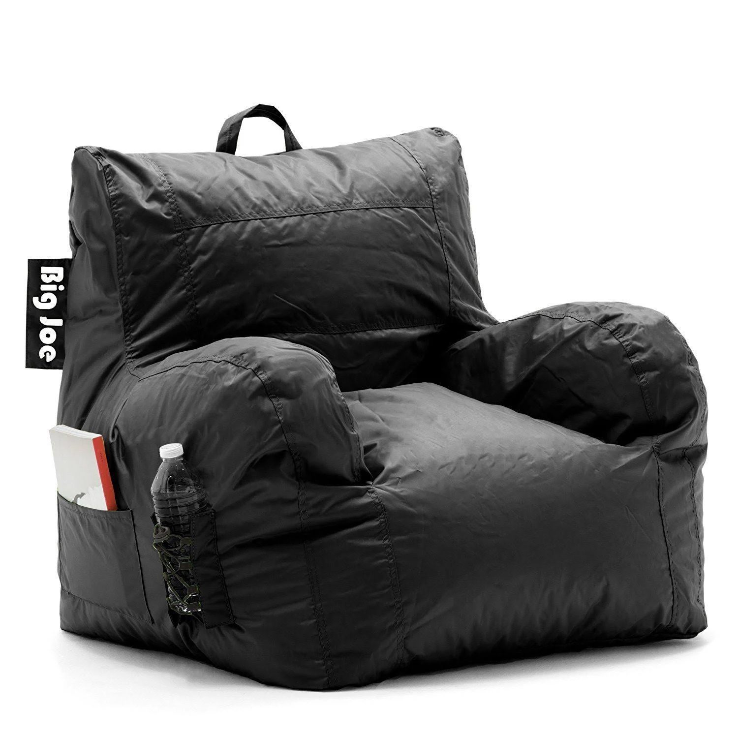 Big Joe Dorm Bean Bag Chair, Stretch Limo Black