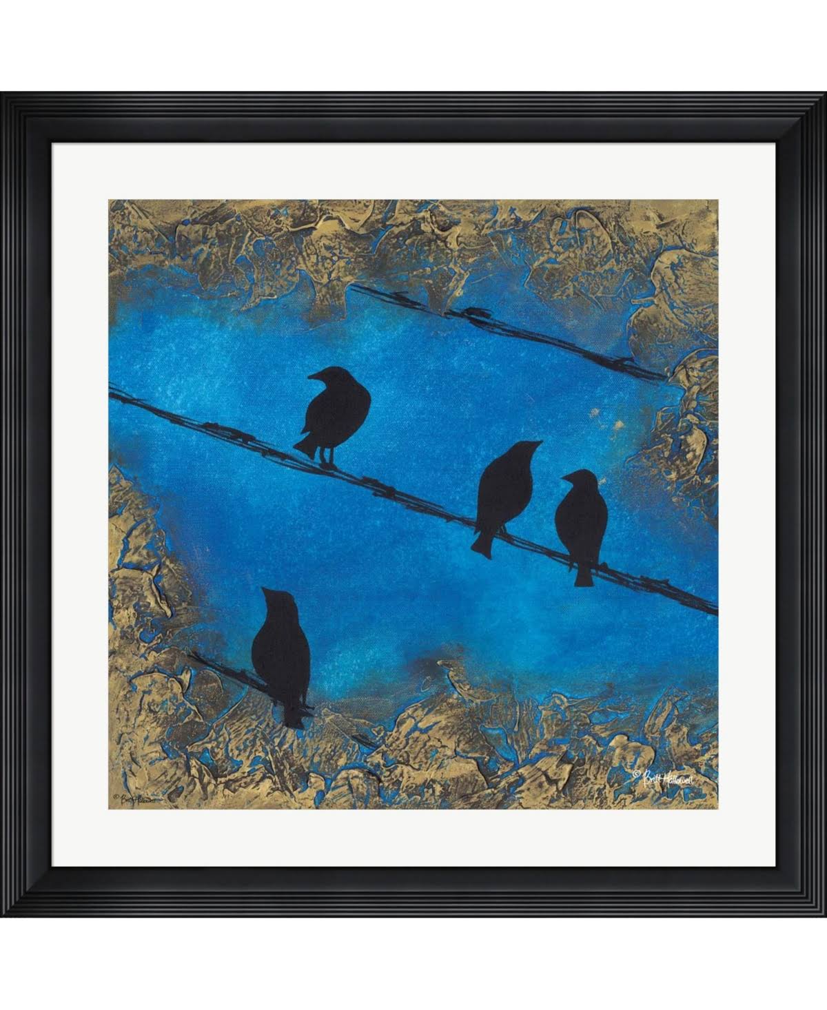 Britt Hallowell 'First Rule of Fight Club III' Framed Art - Plastic - Black