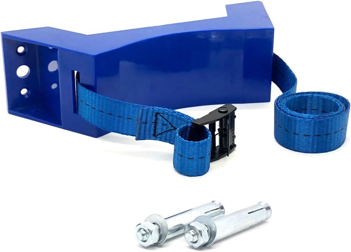 Cylinder Wall Mounted Bracket Gas Cylinder Bracket Durable ABS Gas Cylinder with Screws and Safety Chain Supported 4