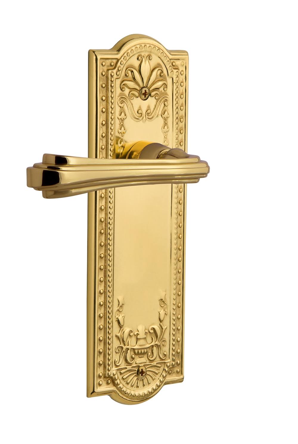 Nostalgic Warehouse MEAFLR_SD_NK_RH Fleur Right Handed Non-Turning - Unlacquered Brass