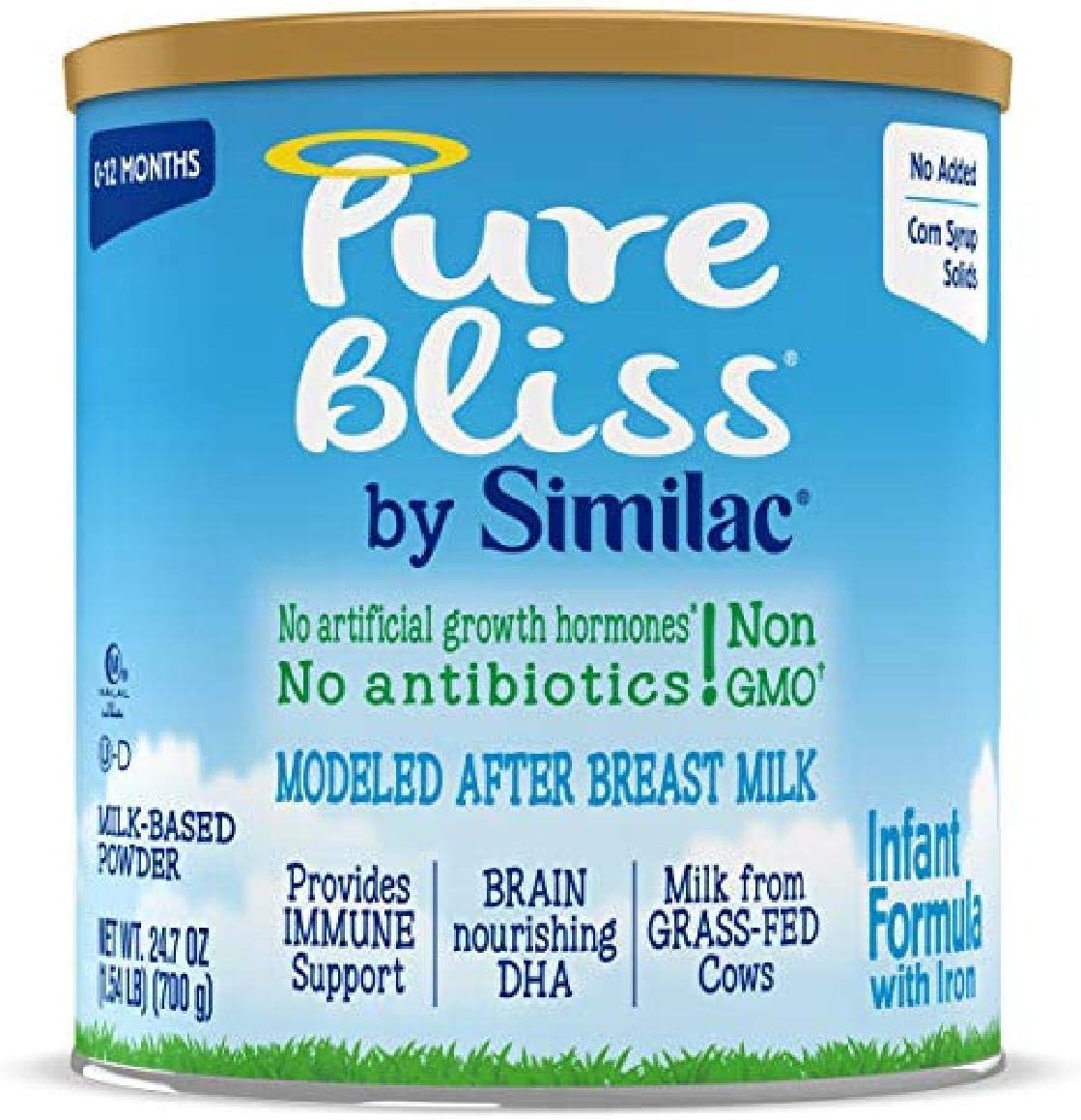 Similac Pure Bliss Infant Formula, Modeled After Breast Milk, Non-GMO, 24.7 Oz