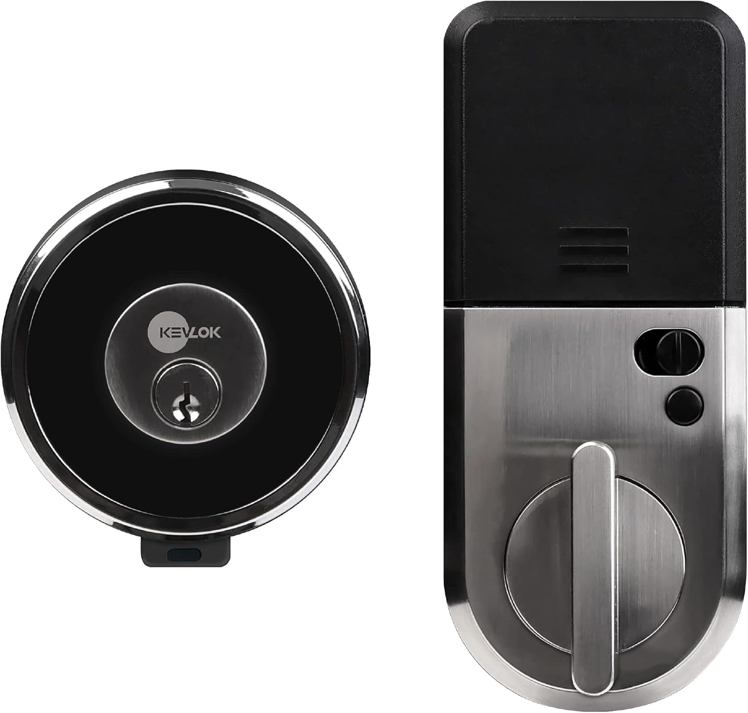 KevLok R3-R8D Smart Deadbolt | 5-in-1 Keyless Entry Bluetooth Door Lock | Smartphone Access | Touchscreen Keypad | Auto Lock Feature | Weatherproof, Ultra-Secure Electronic Deadbolt Lock