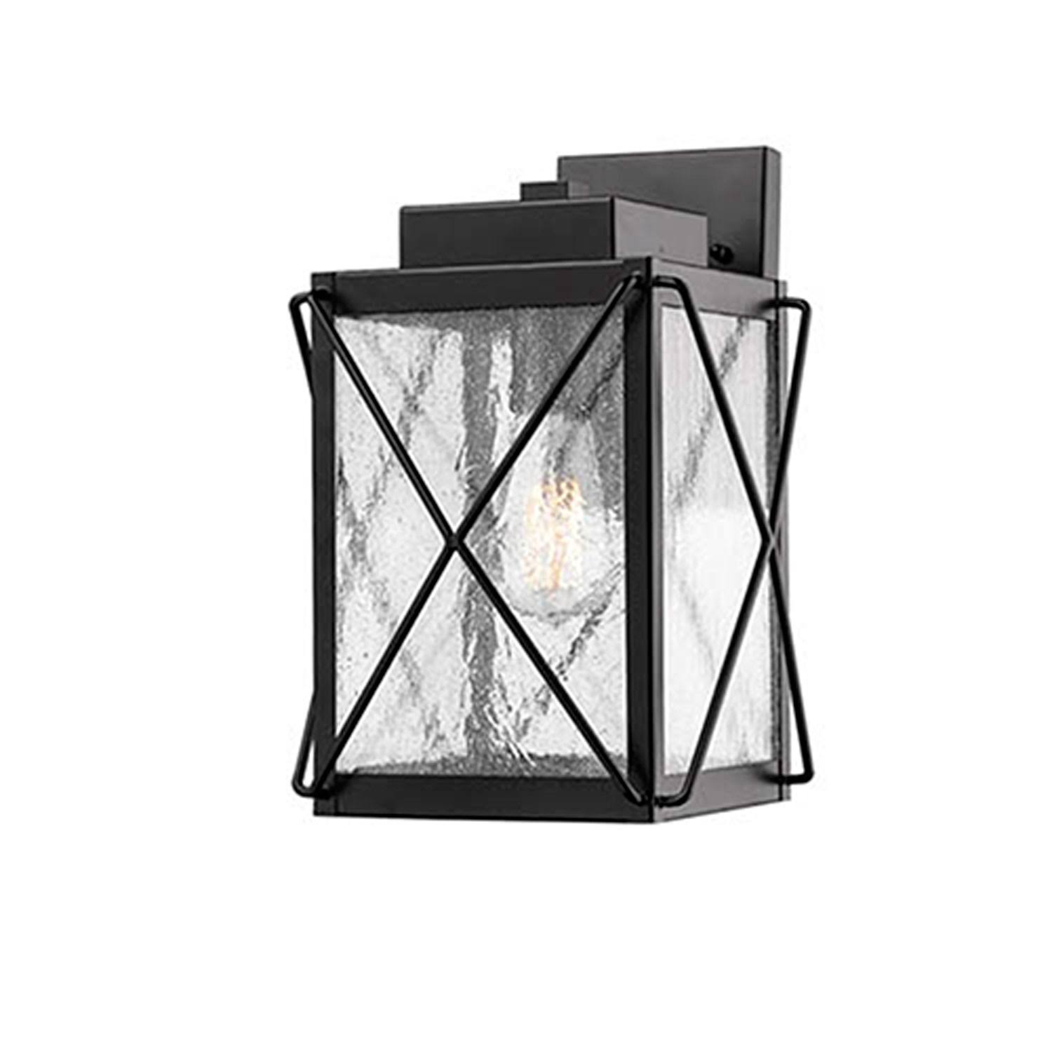 251 First Jackson Eight in. One-Light Outdoor Wall Sconce in Black, Transitional | Bellacor 2254288