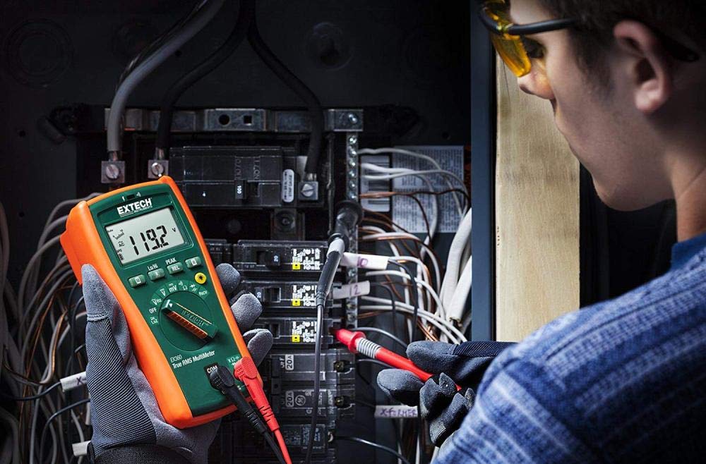 Extech EX360 Electrical MultiMeter with Non-Contact Voltage Detector