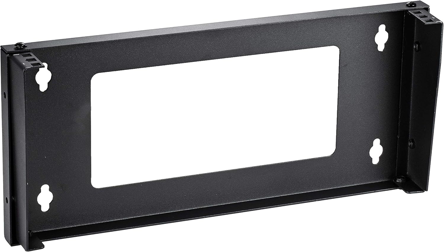 KENUCO 19 Inch Steel Vertical Rack and Wall Mountable Server Rack Mount (Black-1U) Pack of 2