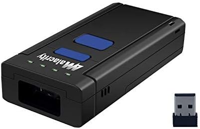 Alacrity 2D 1D Bluetooth Barcode Scanner,3in1 Bluetooth 2.4G Wireless USB Wired Portable Mini Handheld Bar Code Reader,QR Datamatrix PDF417,Capture Barcodes on Screen,with Vibration Function Pack of 2