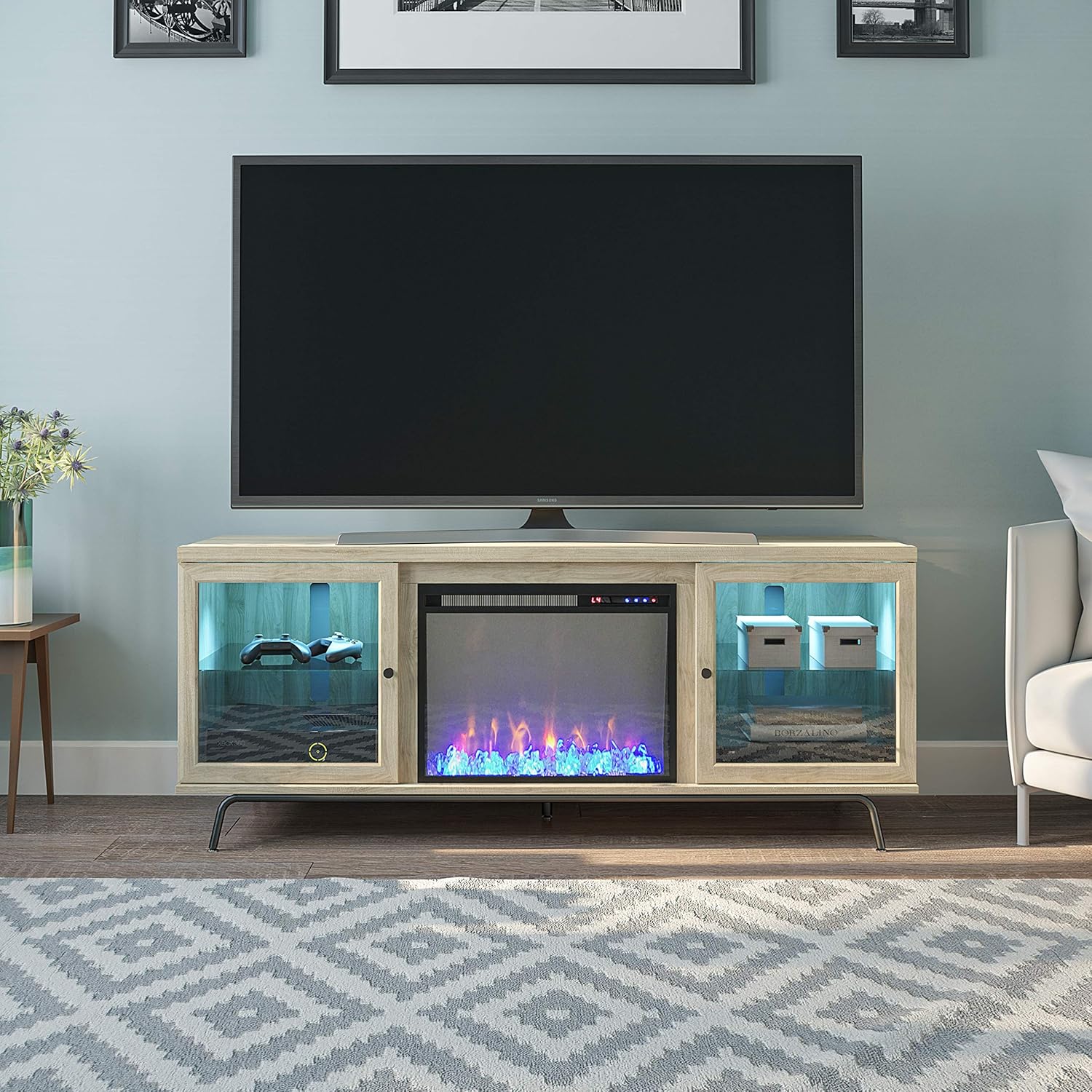 Ameriwood Home Sydney View Fireplace 70