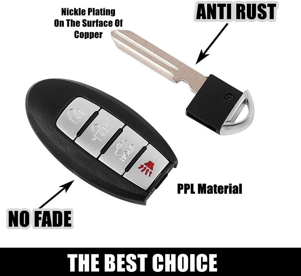 VOFONO Fit for Keyless Entry Remote Key Fob Infiniti M56 2011-2013, M37 2011-2013, M35 2013, Q70 2014-2019, Q70 Hybrid 2014-2019 FCC ID:CWTWBIU787(433MHz) Pack of 2