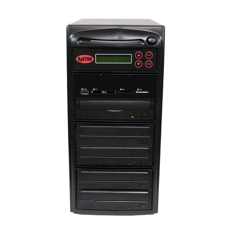 Systor 1:4 BLU-RAY BDXL Disc Duplicator + USB/SD/CF to Disc Backup Copier Tower