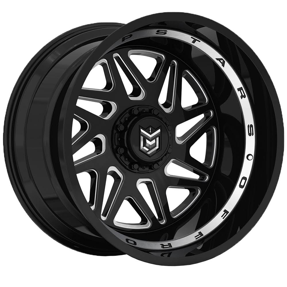 Dropstars 657BM 20x12 5x114.3/5x127 -44et Gloss Black Wheel