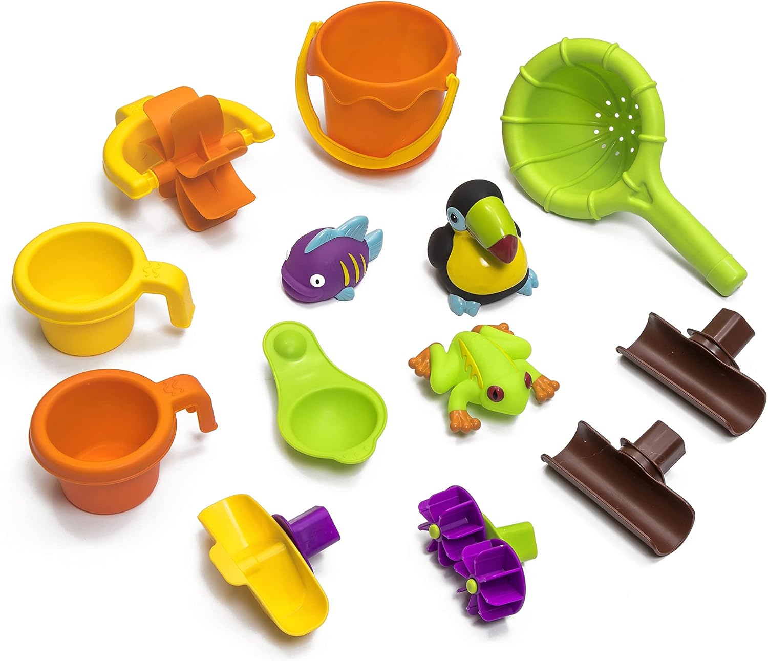 Step2 Tropical Rainforest Water Table | Colorful Kids Water Play Table with 13-Pc Accessory Set Pack of 2