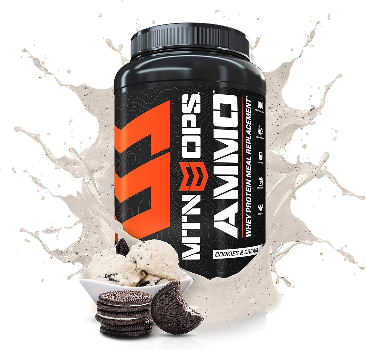 MTN OPS Ammo Protein Meal Replacement Powder - 30 Servings, Chocolate Pack of 2