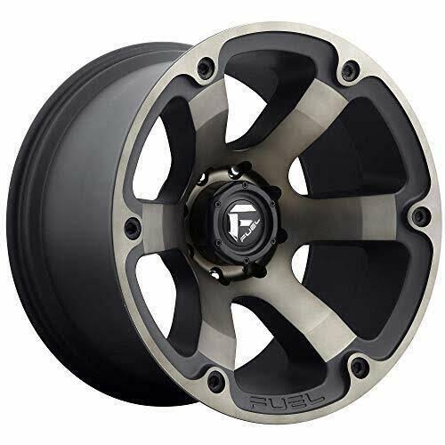 Fuel Beast MBD-Matte Blk Mach Wheel with Painted (17 x 9. Inches /6 x 139 mm,