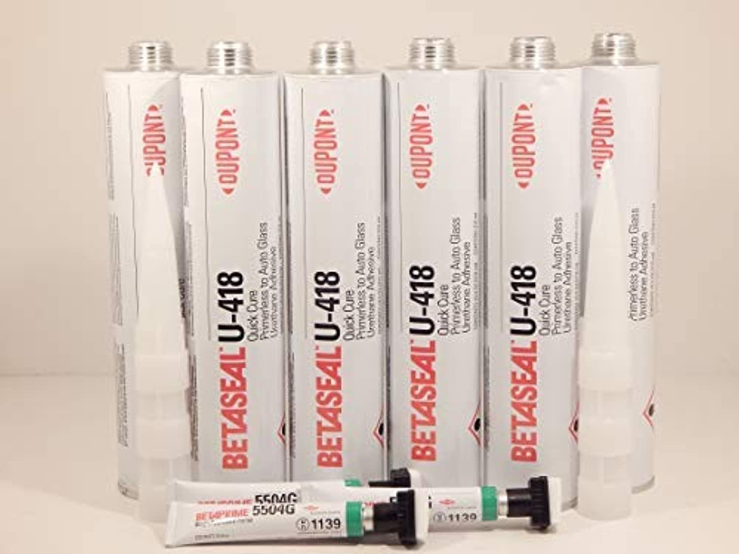 Betaseal U-418 Dow Auto Glass Primerless Urethane/Sealant/Adhesive with Single Application Primer (6) Pack of 2