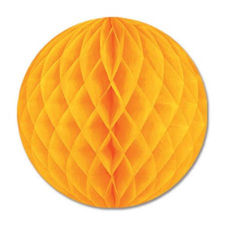 (Pack of 24) Tissue Ball Golden-Yellow Party Decoration