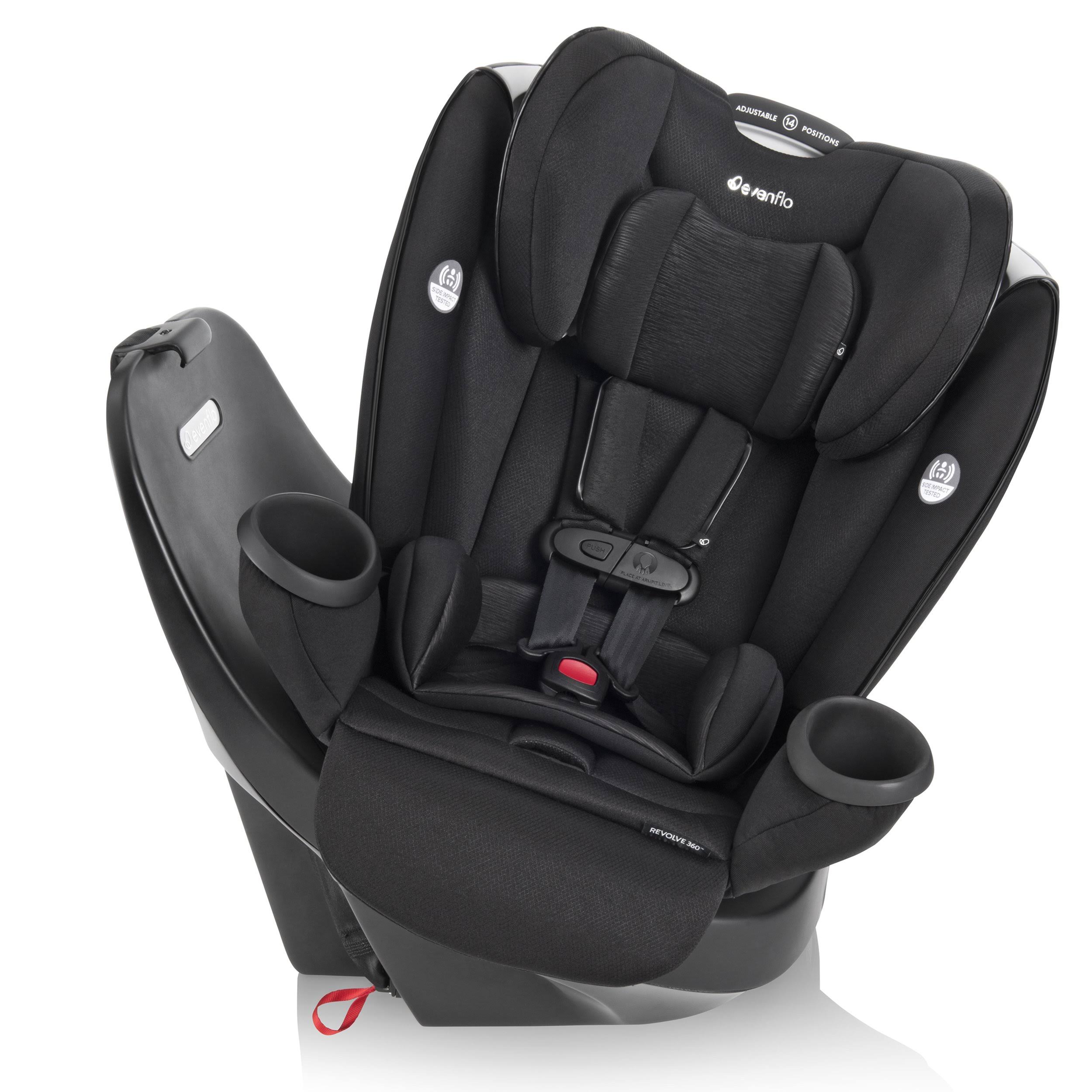 Evenflo Gold Revolve360 Rotational All-In-One Convertible Car Seat (Onyx Black)